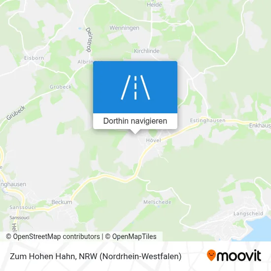 Zum Hohen Hahn Karte