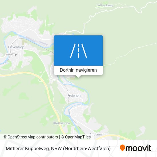 Mittlerer Küppelweg Karte