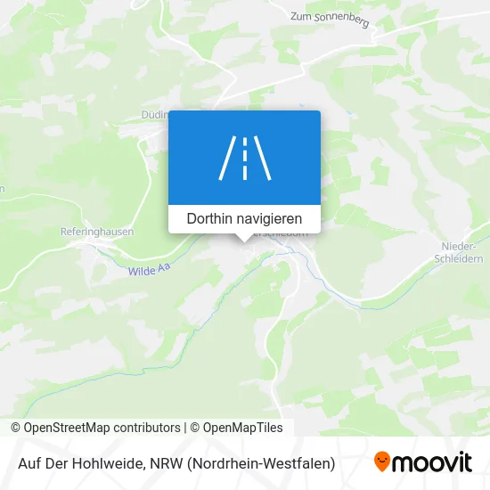 Auf Der Hohlweide Karte