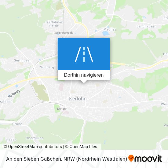 An den Sieben Gäßchen Karte