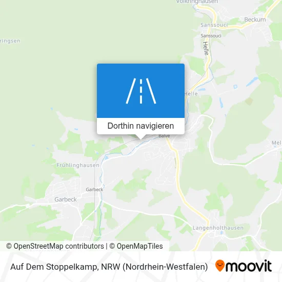 Auf Dem Stoppelkamp Karte