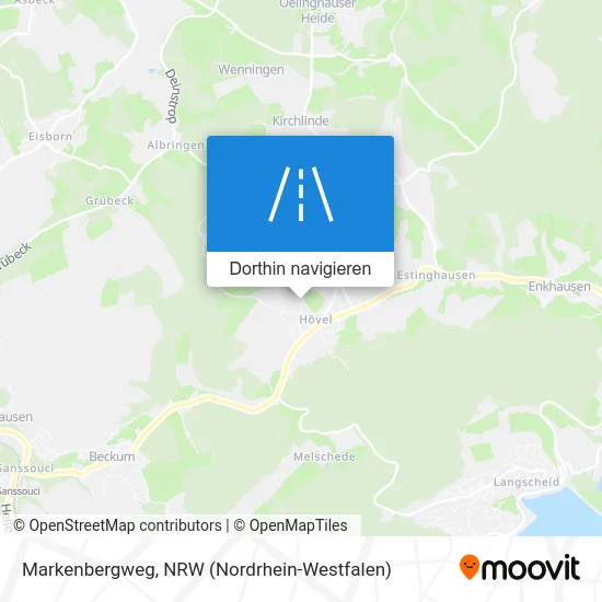 Markenbergweg Karte
