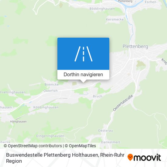 Buswendestelle Plettenberg Holthausen Karte