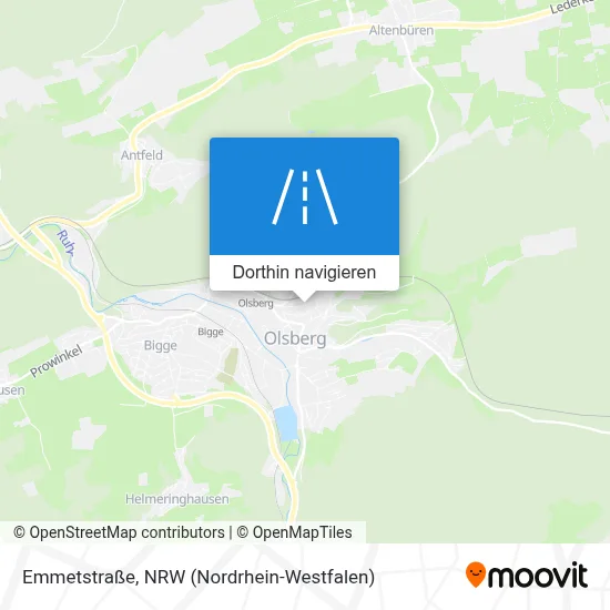 Emmetstraße Karte