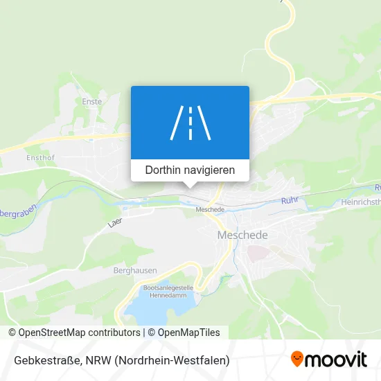 Gebkestraße Karte