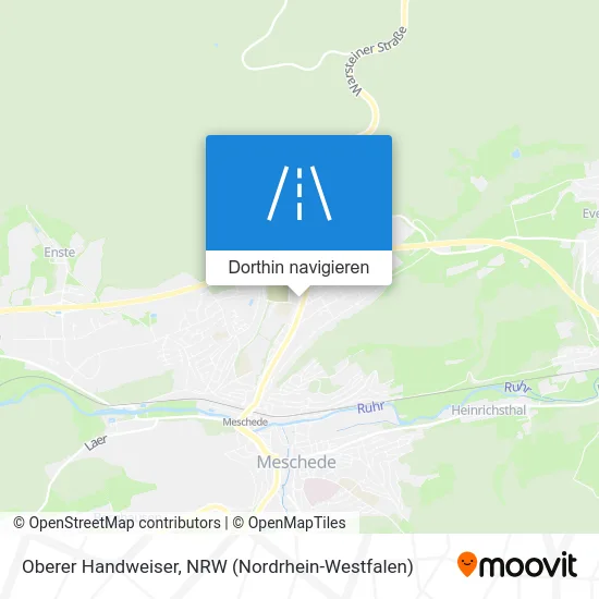 Oberer Handweiser Karte