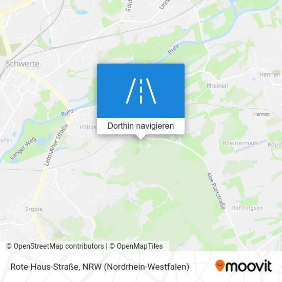 Rote-Haus-Straße Karte