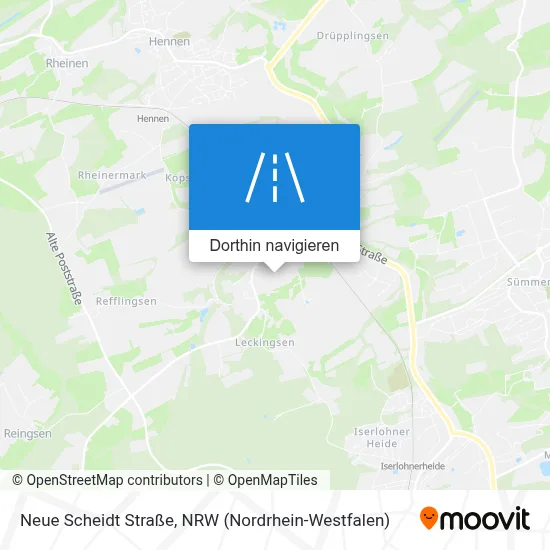Neue Scheidt Straße Karte