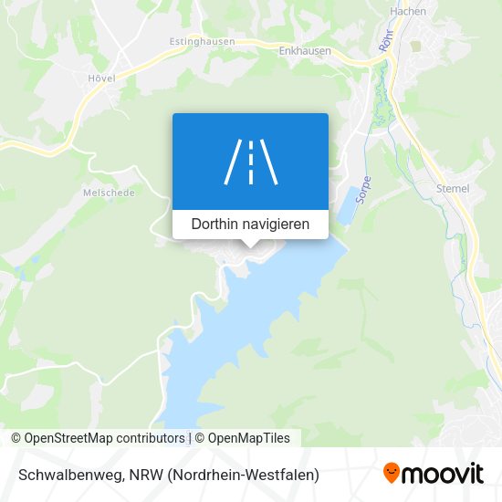 Schwalbenweg Karte