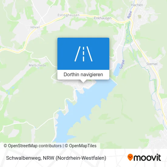 Schwalbenweg Karte