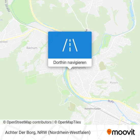 Achter Der Borg Karte