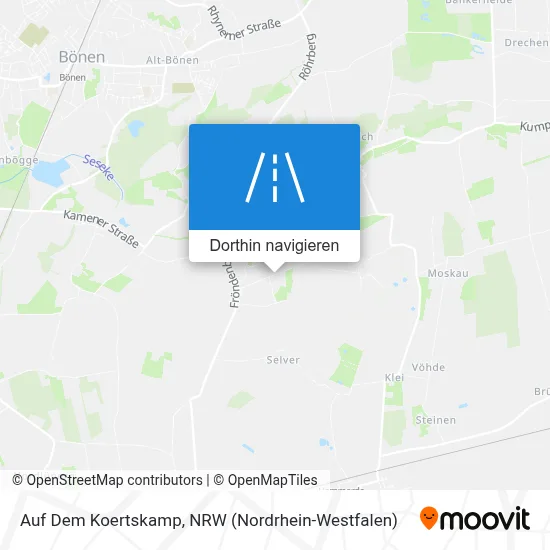 Auf Dem Koertskamp Karte