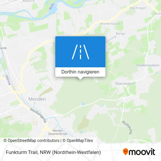 Funkturm Trail Karte