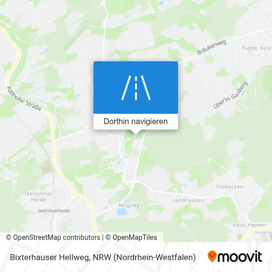 Bixterhauser Hellweg Karte