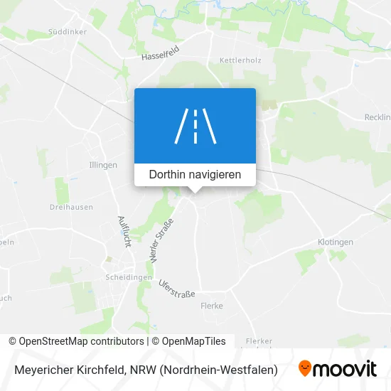 Meyericher Kirchfeld Karte