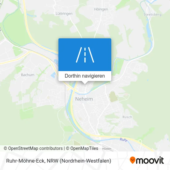 Ruhr-Möhne-Eck Karte