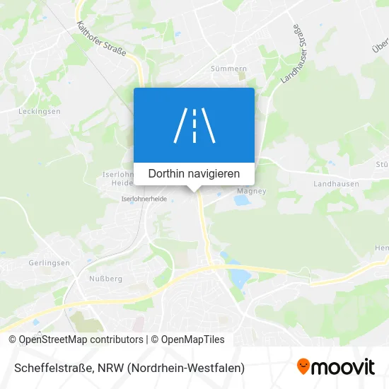 Scheffelstraße Karte