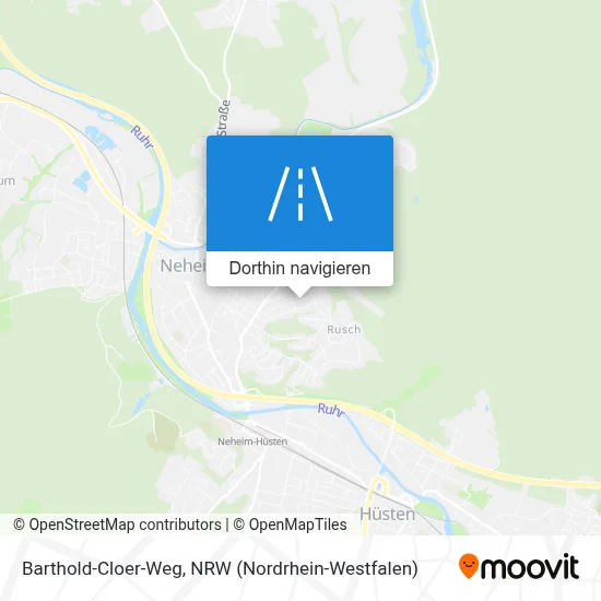 Barthold-Cloer-Weg Karte