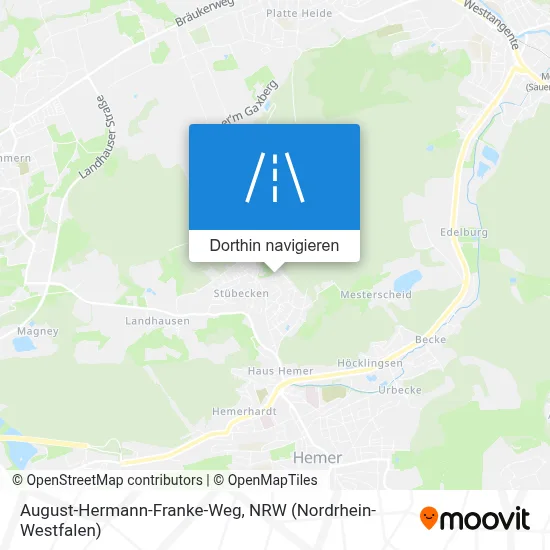 August-Hermann-Franke-Weg Karte