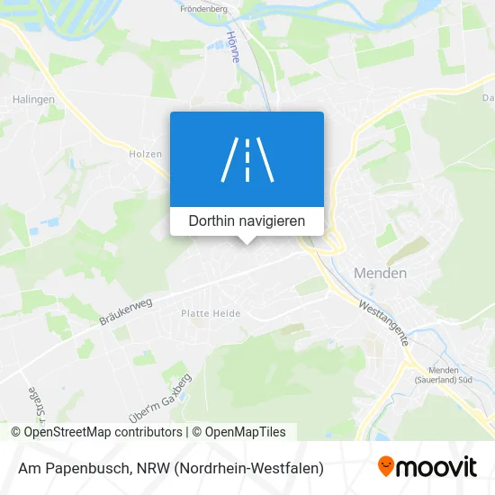 Am Papenbusch Karte