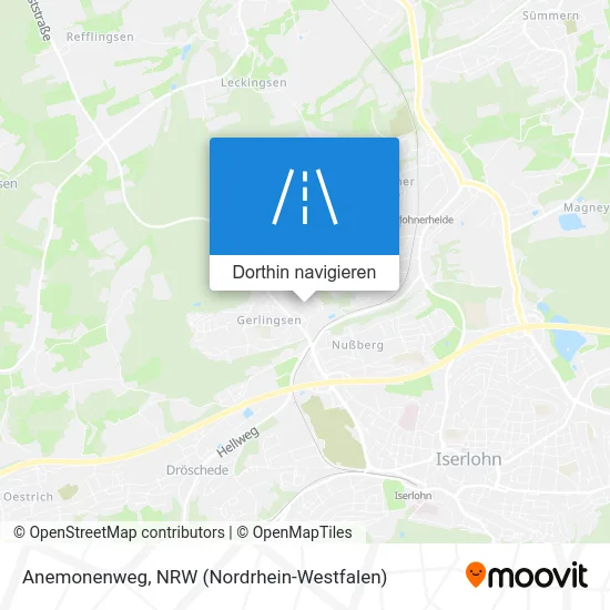 Anemonenweg Karte