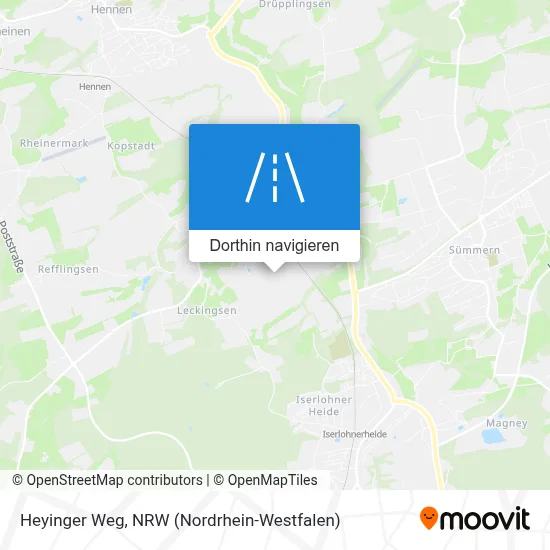 Heyinger Weg Karte