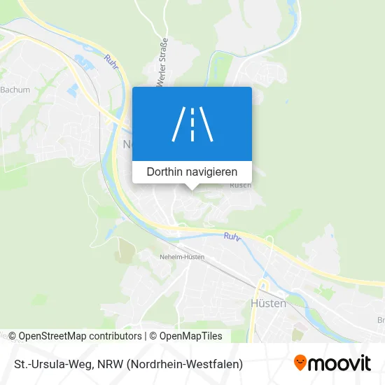 St.-Ursula-Weg Karte
