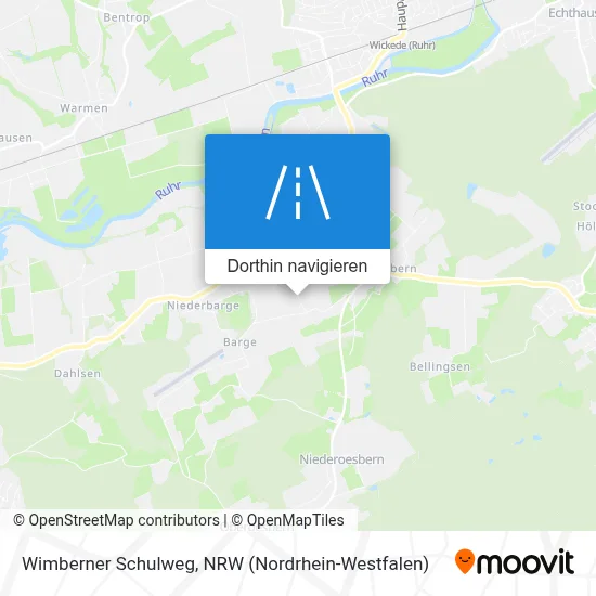 Wimberner Schulweg Karte