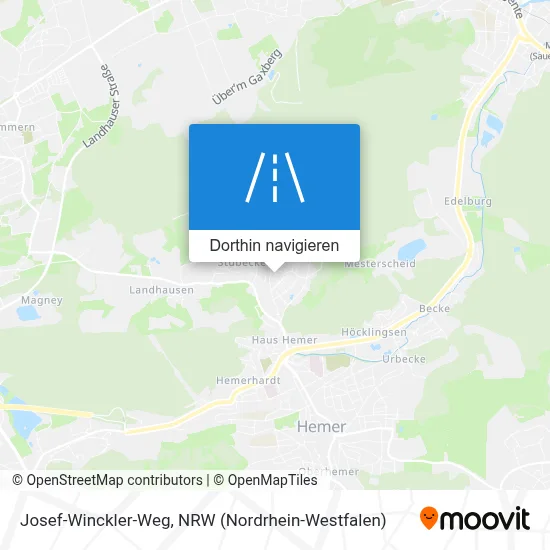 Josef-Winckler-Weg Karte