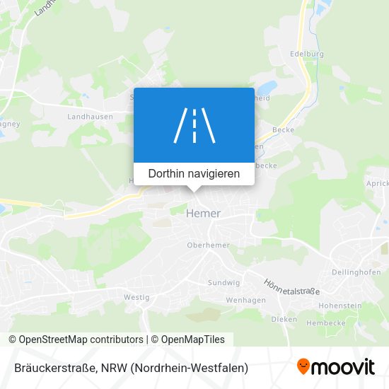 Bräuckerstraße Karte
