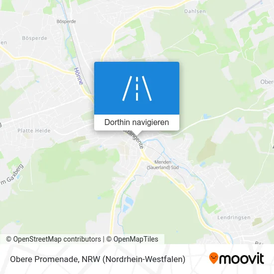 Obere Promenade Karte