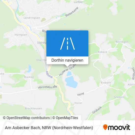 Am Asbecker Bach Karte