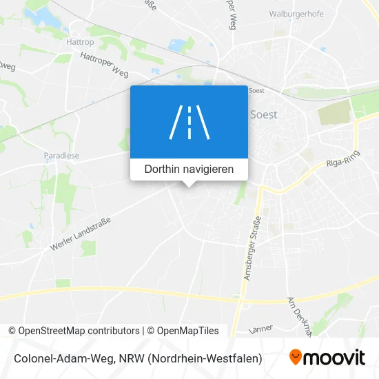 Colonel-Adam-Weg Karte