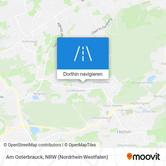 Am Osterbrauck Karte