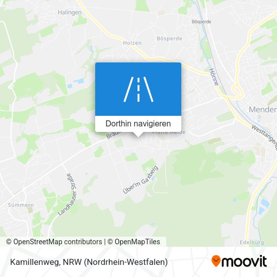 Kamillenweg Karte