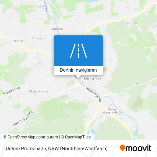 Untere Promenade Karte