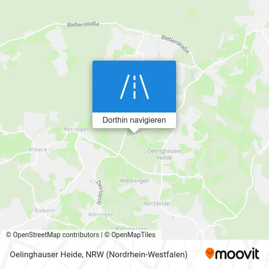 Oelinghauser Heide Karte