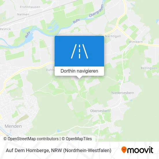 Auf Dem Homberge Karte