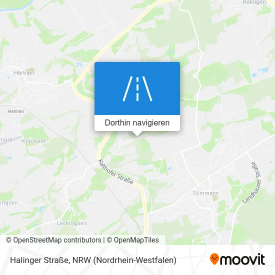 Halinger Straße Karte