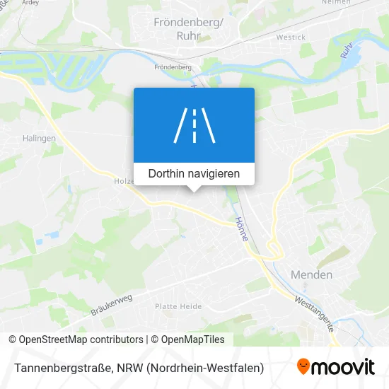 Tannenbergstraße Karte