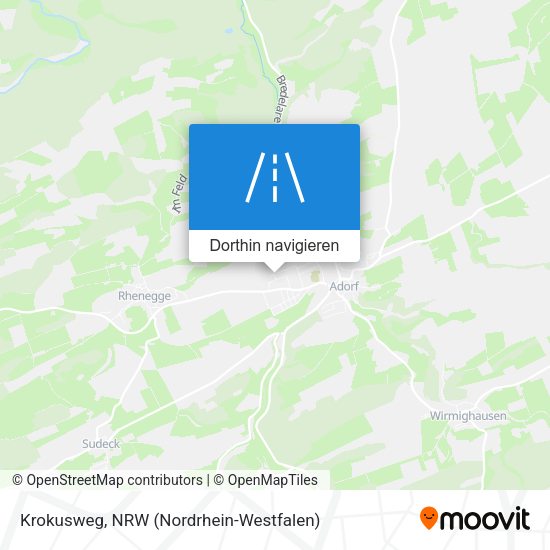 Krokusweg Karte