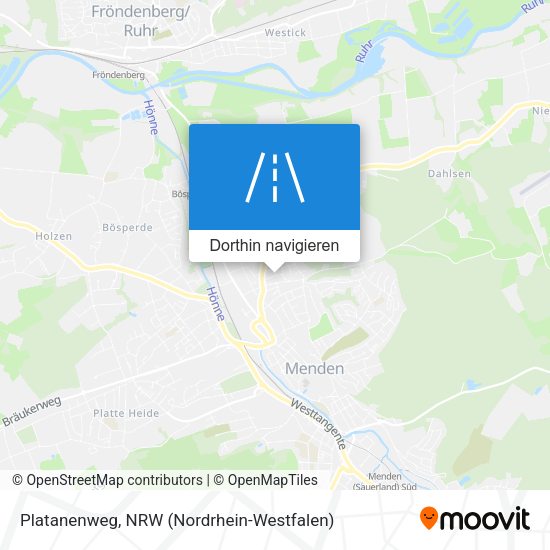 Platanenweg Karte