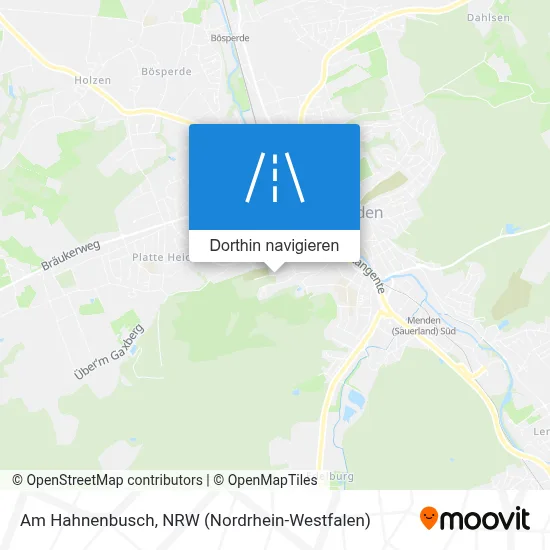 Am Hahnenbusch Karte