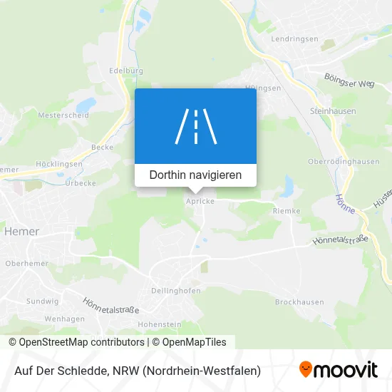 Auf Der Schledde Karte