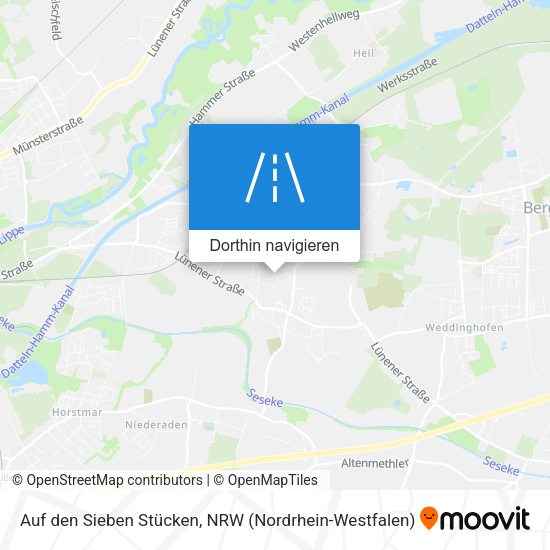 Auf den Sieben Stücken Karte