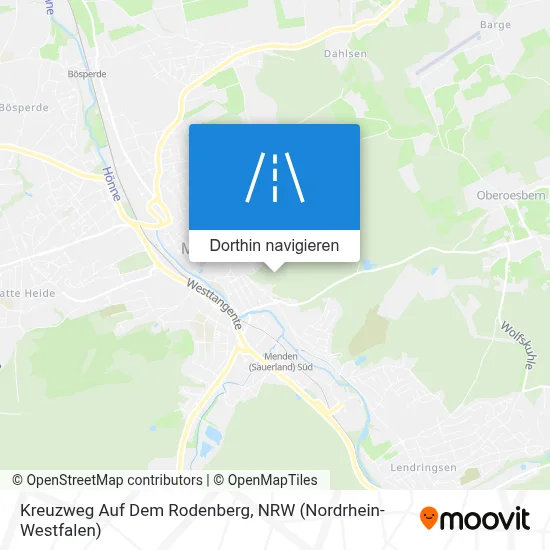 Kreuzweg Auf Dem Rodenberg Karte