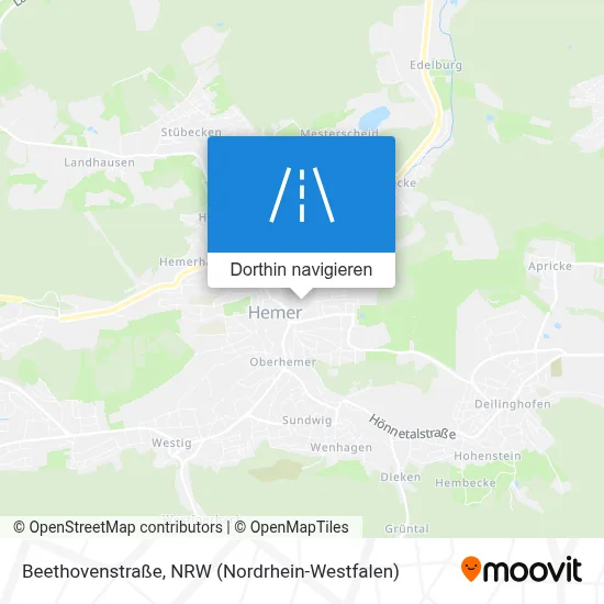 Beethovenstraße Karte