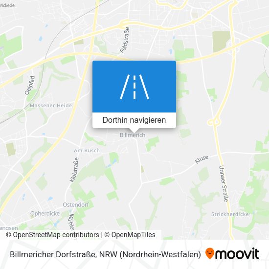 Billmericher Dorfstraße Karte
