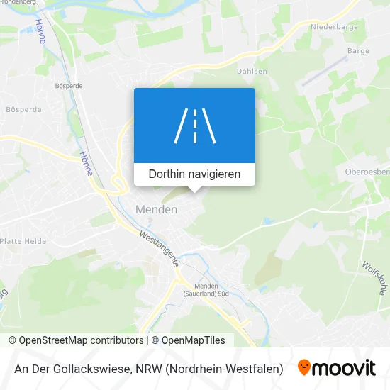 An Der Gollackswiese Karte