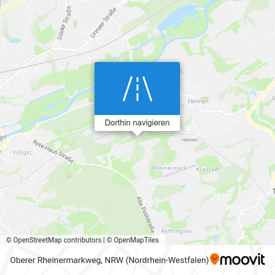 Oberer Rheinermarkweg Karte